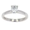 Platinum 0.50ct Diamond Oval Solitaire Ring