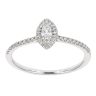 9ct White Gold 0.35ct Diamond Marquise Cluster Ring