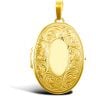 9ct Yellow Gold Oval Locket
