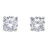 Lab Grown Platinum 2.00ct Brilliant Cut Diamond Solitaire Studs