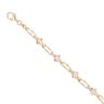 9ct Yellow And White Gold Cubic Zirconia Bracelet 7"