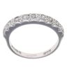 18ct White Gold 0.25ct Brilliant Cut Diamond Half Eternity Ring