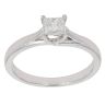 18ct White Gold 0.40ct Princess Cut Diamond Solitaire Ring