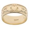 9ct Yellow Gold Claddagh Style 7.9mm Wedding Band