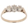 9ct Yellow Gold 0.05ct Diamond Trilogy Ring