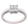 18ct White Gold 0.50ct Brilliant Cut Diamond Cluster Ring