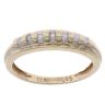 9ct Yellow Gold 0.15ct Diamond Half Eternity Ring
