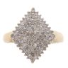 9ct Yellow Gold 1.00ct Brilliant Cut Diamond Cluster Ring