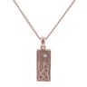 9ct Rose Gold 0.02ct Diamond Clogau Pendant and Chain 16"