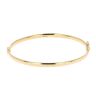 9ct Yellow Gold Plain Hinged Bangle