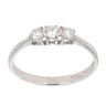 18ct White Gold 0.30ct Diamond Trilogy Ring