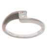18ct White Gold 0.33ct Princess Cut Diamond Solitaire Ring