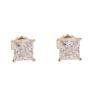 14ct Yellow Gold Cubic Zirconia Stud Earrings