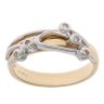 18ct Yellow And White Gold 0.05ct Diamond Clogau Ring