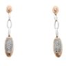 Chimento 18ct White and Rose Gold 1.00ct Diamond Drop Earrings