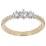 18ct Yellow Gold 0.50ct Brilliant Cut Diamond Trilogy Ring