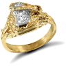9ct Yellow Gold Cubic Zirconia Children's Saddle Ring