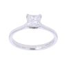 Platinum 0.70ct Princess Cut Diamond Solitaire Ring