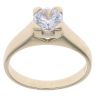 14ct Yellow Gold Cubic Zirconia Single Stone Ring
