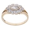 9ct Yellow Gold Cubic Zirconia Cluster Ring