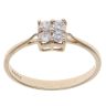 9ct Yellow Gold Cubic Zirconia Cluster Ring