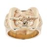 9ct Yellow Gold Double Buckle Ring