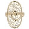 14ct Yellow Gold Filigree Swirl Ring