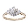 9ct Yellow Gold 0.50ct Diamond Cluster Ring