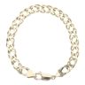 9ct Yellow Gold Double Curb Bracelet 7"