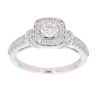 Vera Wang 18ct White Gold 0.70ct Brilliant Cut Diamond Cluster Ring