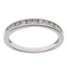 9ct White Gold 0.28ct Brilliant Cut Diamond Half Eternity Ring