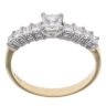 18ct Yellow Gold 0.85ct Princess Cut Diamond Ring