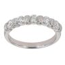 9ct White Gold 0.60ct Brilliant Cut Diamond Half Eternity Ring