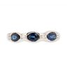 18ct White Gold Diamond And Sapphire Ring