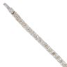 9ct White Gold 4.00ct Brilliant Cut Tinted Diamond Tennis Bracelet 7"