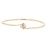 9ct Yellow Gold 0.02ct Diamond Bangle