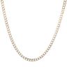 9ct Yellow Gold Patterned Curb Chain 20"