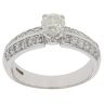 9ct White Gold 0.85ct Brilliant Cut Diamond Solitaire Ring