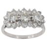 18ct White Gold 2.00ct Brilliant Cut Diamond Cluster Ring