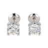 18ct White Gold 2.00ct Diamond Solitaire Stud Earrings