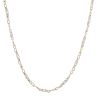9ct Yellow And White Gold Fancy Chain 18"