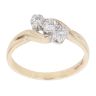 9ct Yellow Gold 0.20ct Brilliant Cut Diamond Trilogy Ring