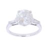 18ct White Gold 3.00ct Brilliant And Baguette Cut Solitaire Ring
