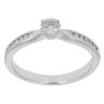9ct White Gold 0.50ct Brilliant Cut Diamond Solitaire Ring
