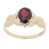 9ct Yellow Gold Garnet Single Stone Ring