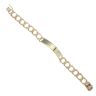 9ct Yellow Gold Curb ID Bracelet 9.5"