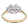 18ct Yellow Gold 0.70ct Diamond Cluster Ring