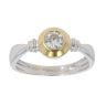 18ct Yellow and White Gold 0.40ct Diamond Solitaire Ring