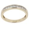 9ct Yellow Gold 0.25ct Brilliant Cut Diamond Half Eternity Ring