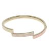 9ct Yellow, White And Rose Gold Hinged Bangle